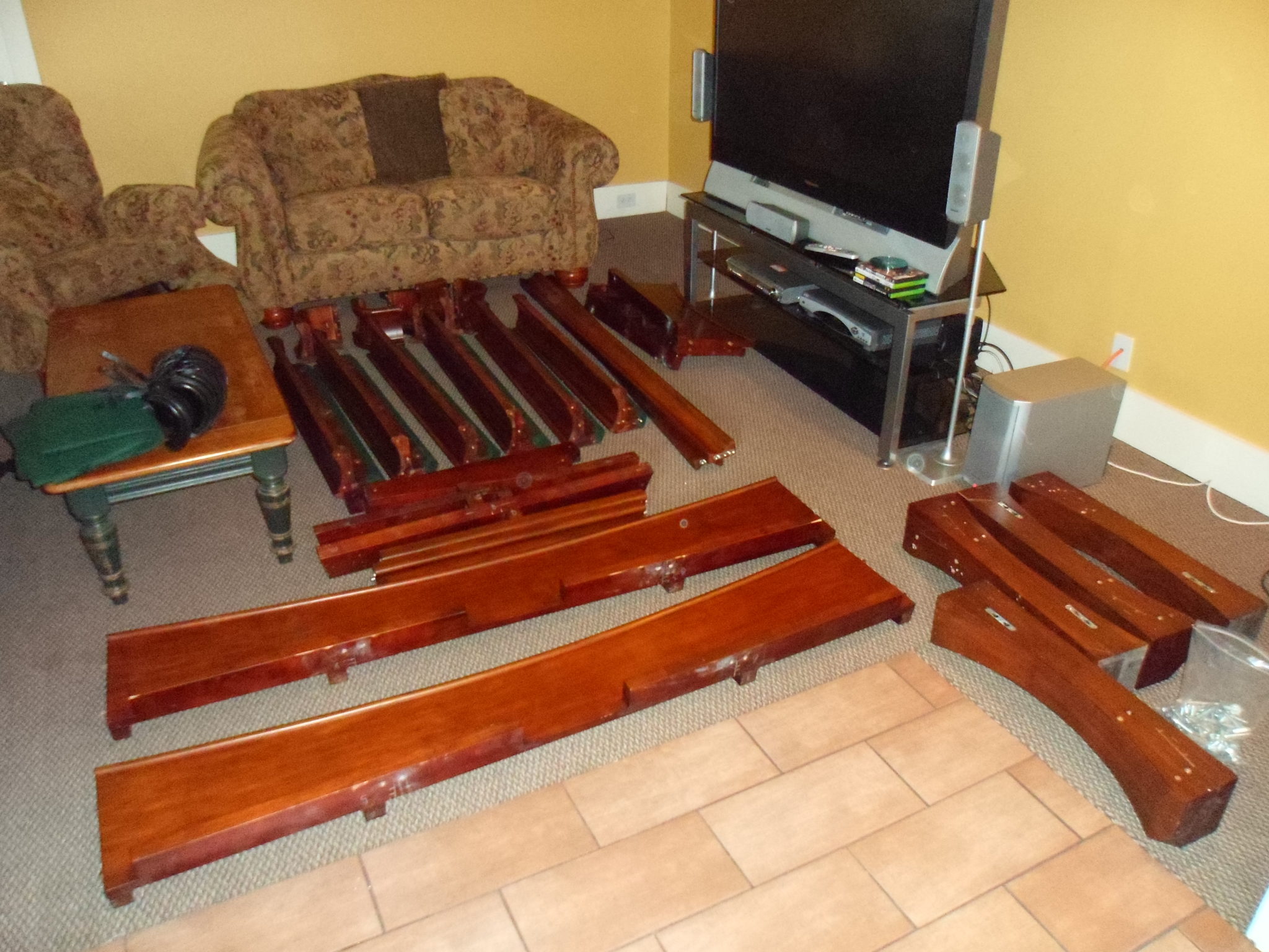 Disassembling a Pool Table in Atlanta Pool Table Disassembly