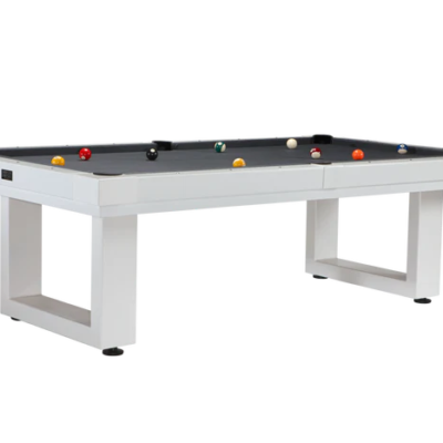 LANAI 8' OUTDOOR POOL TABLE (PEARL WHITE) 6