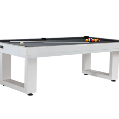 LANAI 8' OUTDOOR POOL TABLE (PEARL WHITE) 7