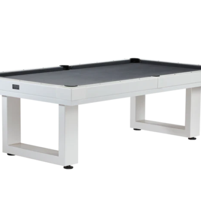 LANAI 8' OUTDOOR POOL TABLE (PEARL WHITE)